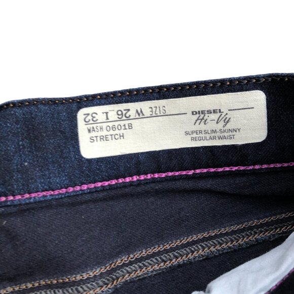Diesel Jeans Size 26 HI VI Blue - Picture 6 of 7